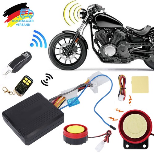 12v motorrad alarmanlage mit - 12v,