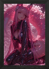 Anime Fuchs Mädchen in rosa