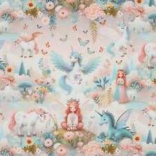 Einhorn digital JERSEY Baumwolljersey Kinderstoff Meterware Kinder nähen JB031