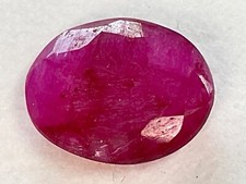 Rubin Roh Edelstein Madagaskar vor facettiert geschliffen cx16