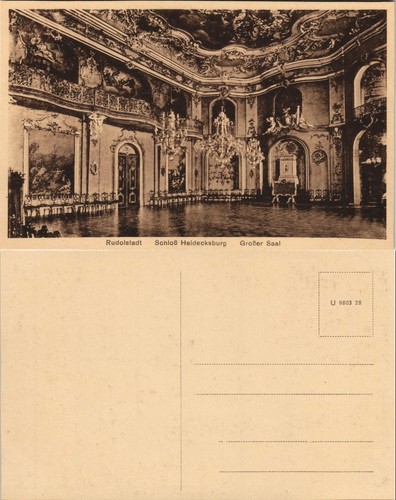 Ansichtskarte rudolstadt - ansichtskarte,