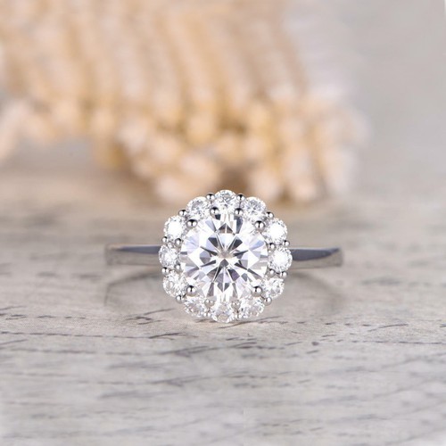 Rund diamant halo - rund,