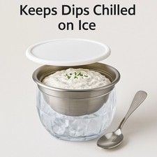 Dipschale mit Deckel & Löffel