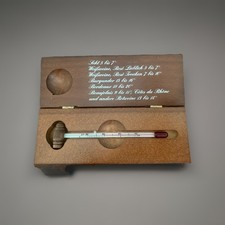 Weinthermometer in Holzbox