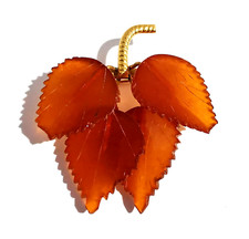 Brooch Amber Vintage Pin