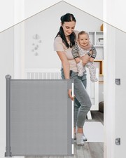 Treppenschutzgitter Roll Ausziehbar 0-180 cm Türschutzgitter Baby Absperrgitter