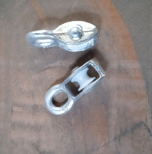 Seilrolle 15 mm 1-fach / doppelt Drahtseil Umlenkrolle Blockseilrolle