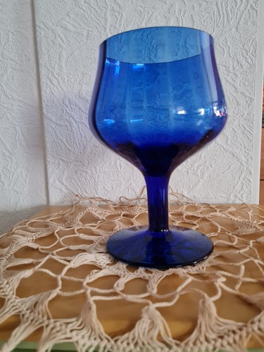 Weinglas römerglas kelch blau - römerglas,