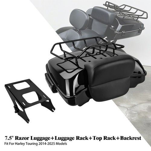 Schwarz razor topcase mit - schwarz,