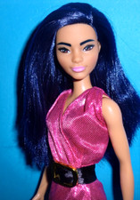 %***Barbie Fashionistas*Dunkellila Haare***%