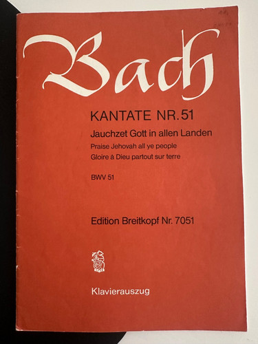 Bach kantate 51 jauchzet - nr.51,