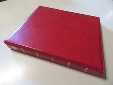 Kronen Album für Brief, FDC`s, Münzen in rot mit 29 Hüllen und 10 Trennblättern