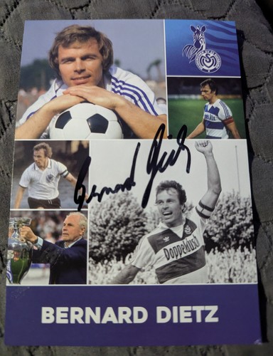 Bernard dietz autogrammkarte - dietz,