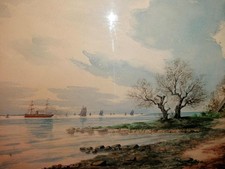 See Landschafts Aquarell unl. sign.  um 1900?