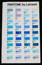PANTONE by Letraset , älterer Farb Muster Prospekt