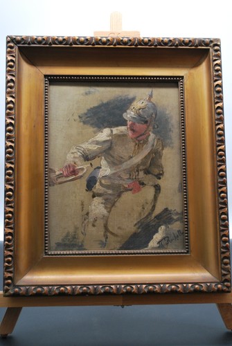 Original ölgemälde auf - auf, holz