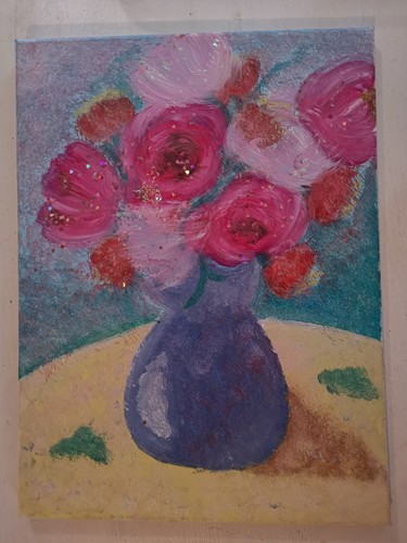 Gemälde blumenvase kunst - blumenvase, bild