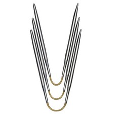 Addi CraSyTrio Nadelspiel aus Messing in verschiedenen Stärken Länge 21 cm