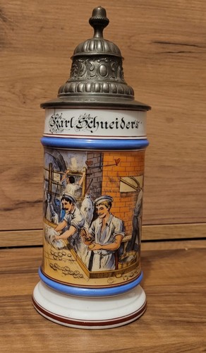 Antiker zunftkrug bäcker - antiker,