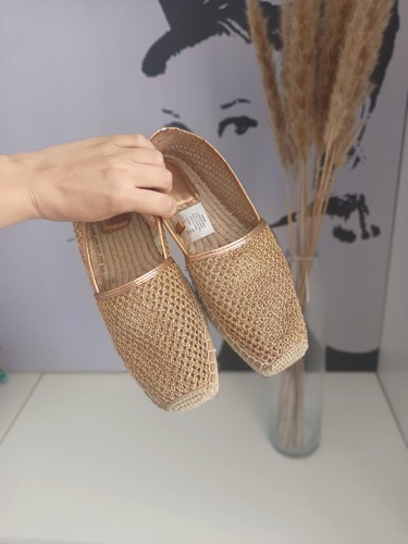 Espadrilles gold - h&m,