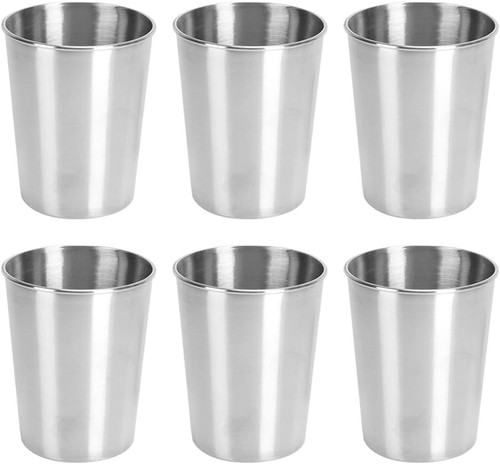 Edelstahl becher set stück - becher, set,