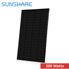 Sunshare RAY 200W Full Black Solarpanel – Balkonkraftwerk Modul leicht & kompakt