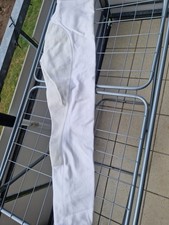 Reithose, Turnierreithose, Weiß, Vollbesatz, Gr. 40