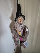 Star Collection Porzellan Sammler Puppe handgefertigt  fliegende Hexe 85 cm