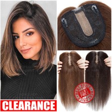 Damen Echthaar Toupet Clip In
