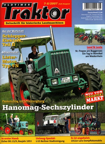 Zeitschrift oldtimer traktor - zeitschrift,