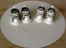 Babyschuhe fondant taufe - babyschuhe,