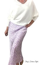 Italy Satinrock-Midi mit