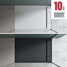 Duschwanne Mineralguss Duschtasse 90x90 90x120 90x140 Weiß Schwarz Höhe:4cm G04