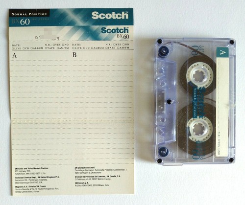Musicassette scotch bx60 bx - musicassette,