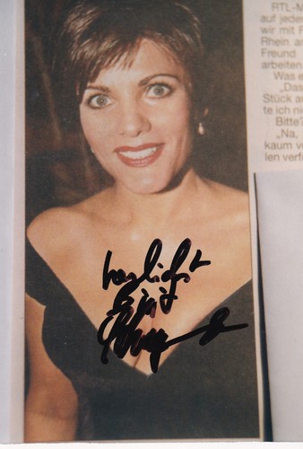 Autogramm birgit schrowange - -,