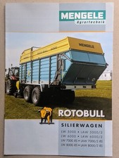 Mengele Rotobull Silierwagen Ladewagen Prospekt Traktor Bulldog Schlepper