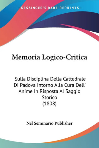 Memoria logico critica nel - logico-critica,