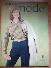 PRAMO 11 - 1963 Praktische Mode DDR + Schnittmusterbogen Windbluse Kinderkleid