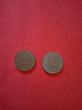 2 Pfennig DM Münzen  1969 F