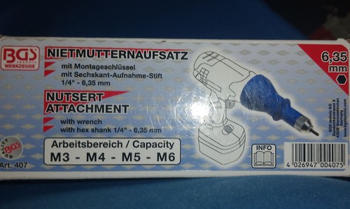 Bgs 407 nietmutternaufsatz - bgs, m3
