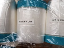 25 Rollen Abdeckfolie mit Gewebeklebeband, 110cm x 20m, Malerfolie