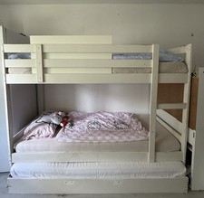 Etagenbett Doppelstockbett Hochbett Kinder Bett Kiefer massiv mit Leiter 90x200 