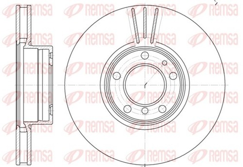 Bremsscheibe remsa 6599 10 - 2x,