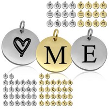 Kettenanhänger Buchstabe Alphabet Sternzeichen Anhänger Halskette Damen Charm 