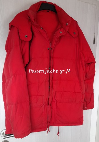 Daunenjacke 38 rot mit - gr.,