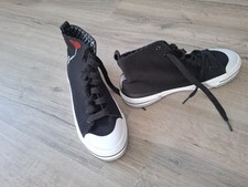 top neuw. schwarz-weiße Graceland Sneaker Gr. 39 Mid Miss Chucks Glitzer Canvas 