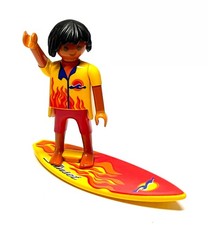 Playmobil * Figur * cooler Surfer / Mann auf Surfbrett / Surfboard