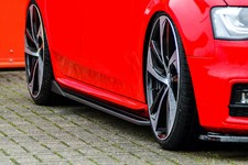 CUP3 Seitenschweller mit Wing aus ABS für Audi A4 B8 S-Line S4 B8 Facelift 