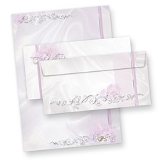 Briefpapier Hochzeit grau 25