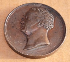 Original alte Bronzemedaille